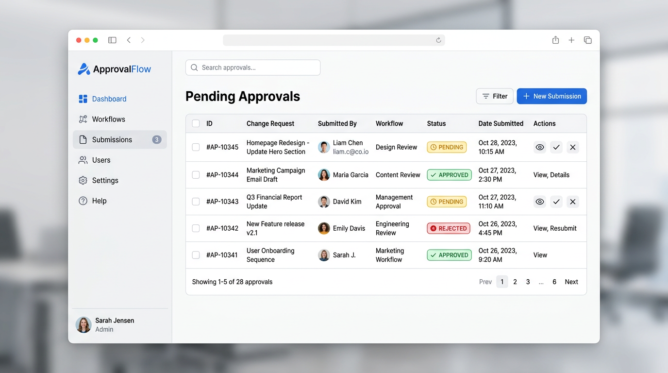 Ledger Dashboard – statistics, data viewing, approval workflow